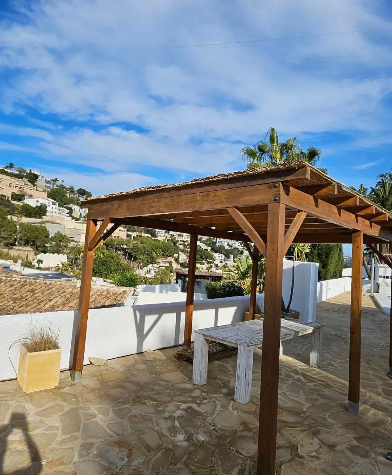 Pergola — beschermd en opnieuw afgewerkt