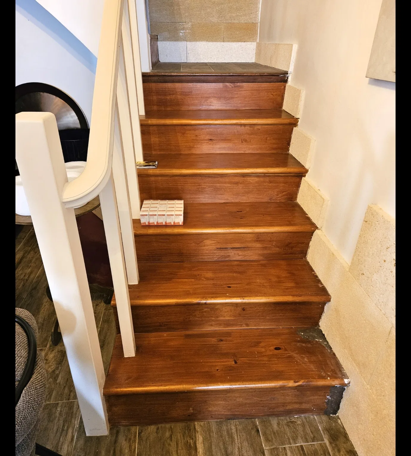 Houten trap — bestaande situatie